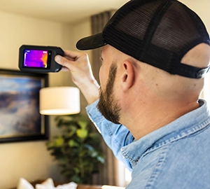 Home Watch Services from BAM Home Watch - checking temperature